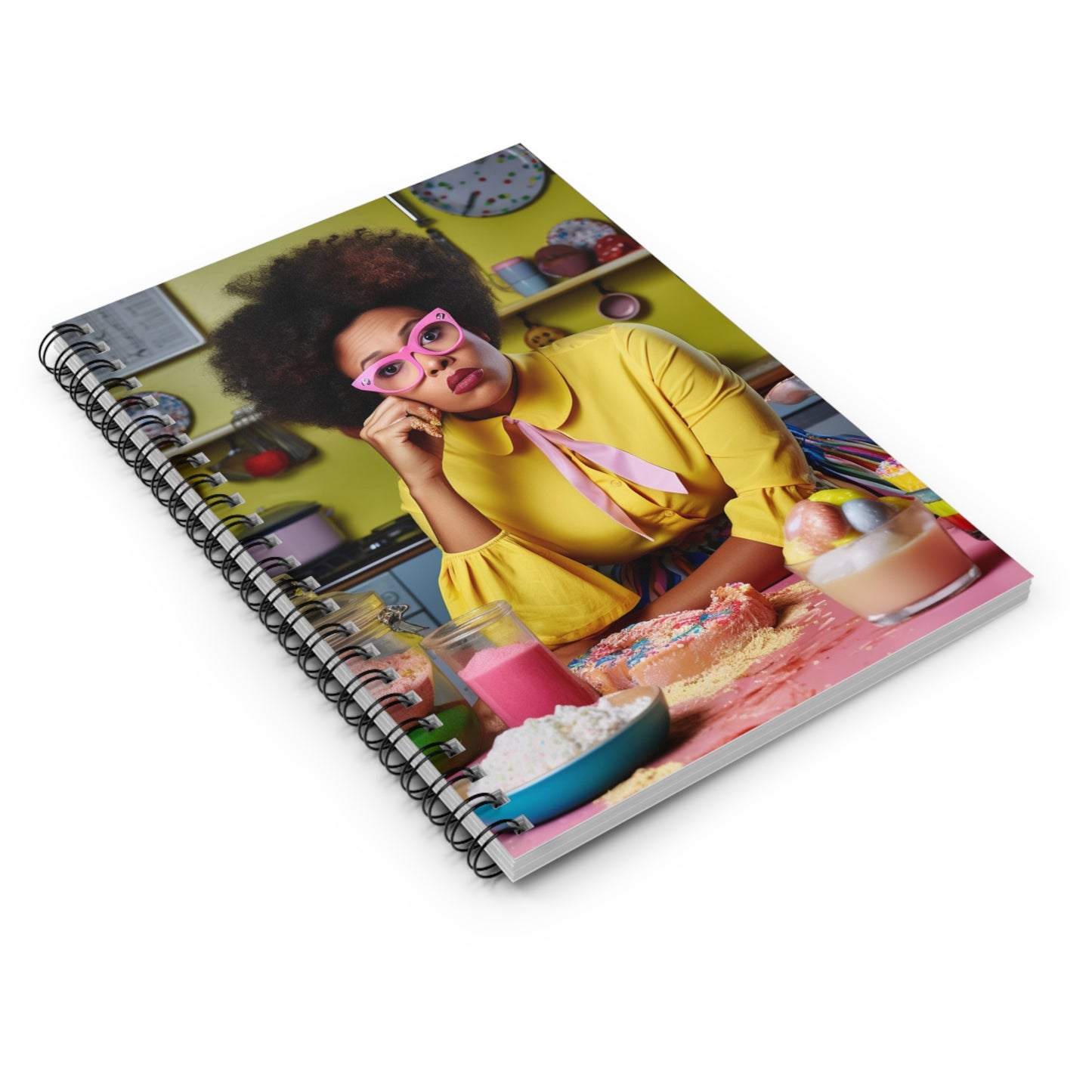 The Frazzled Baker - Spiral Notebook - Ruled Line