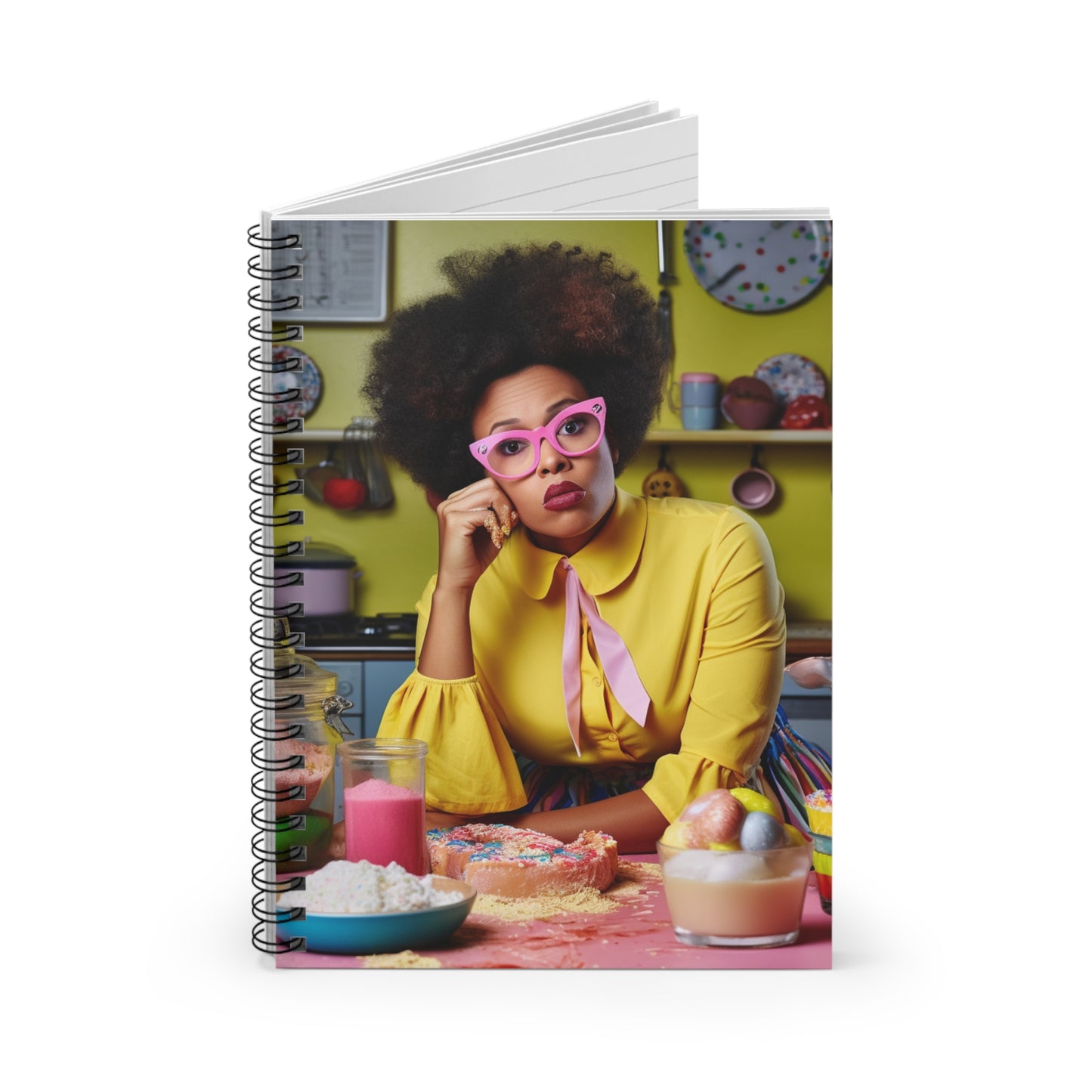 The Frazzled Baker - Spiral Notebook - Ruled Line