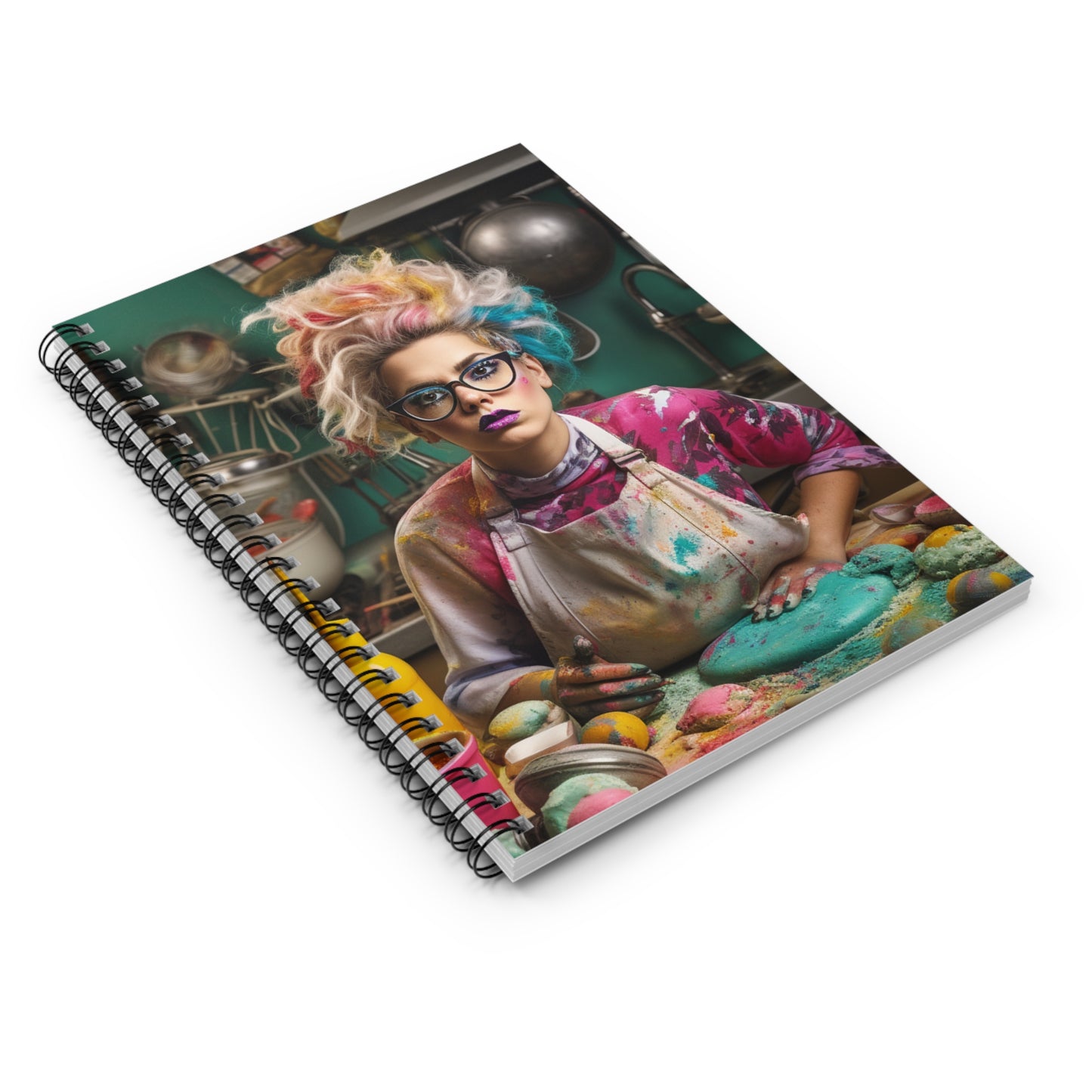 The Frazzled Cake Baker - Spiral Notebook - Ruled Line
